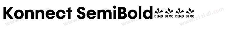 Konnect SemiBold字体转换